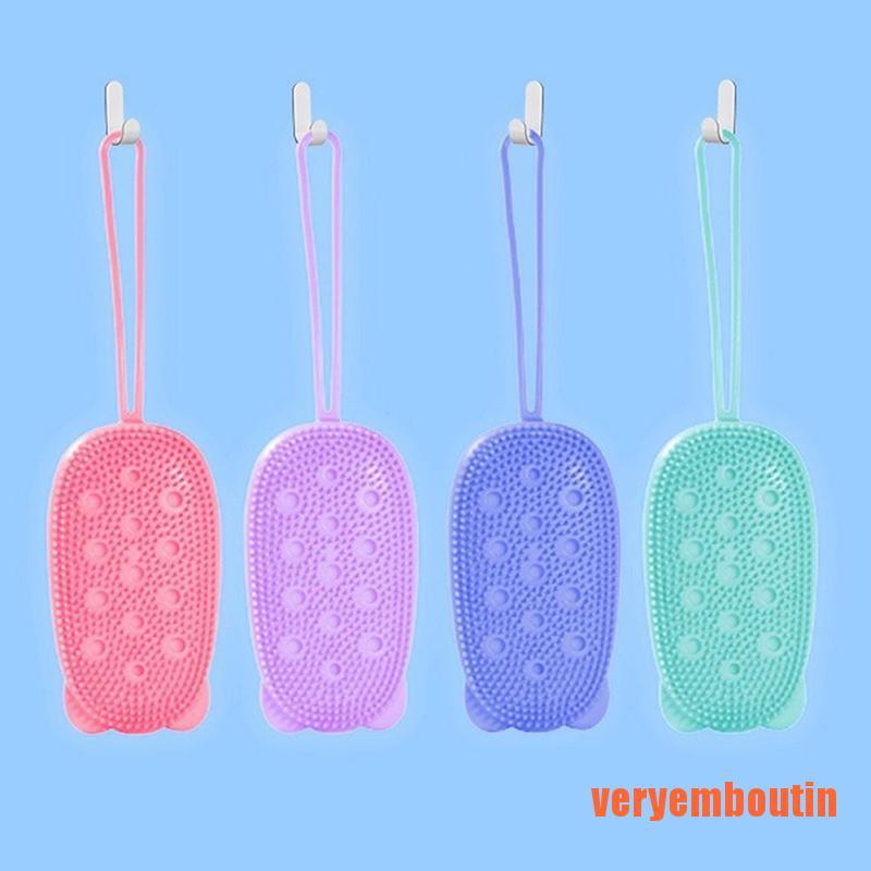 Bàn Chải Silicone Massage Tẩy Tế Bào Chết Toàn Thân