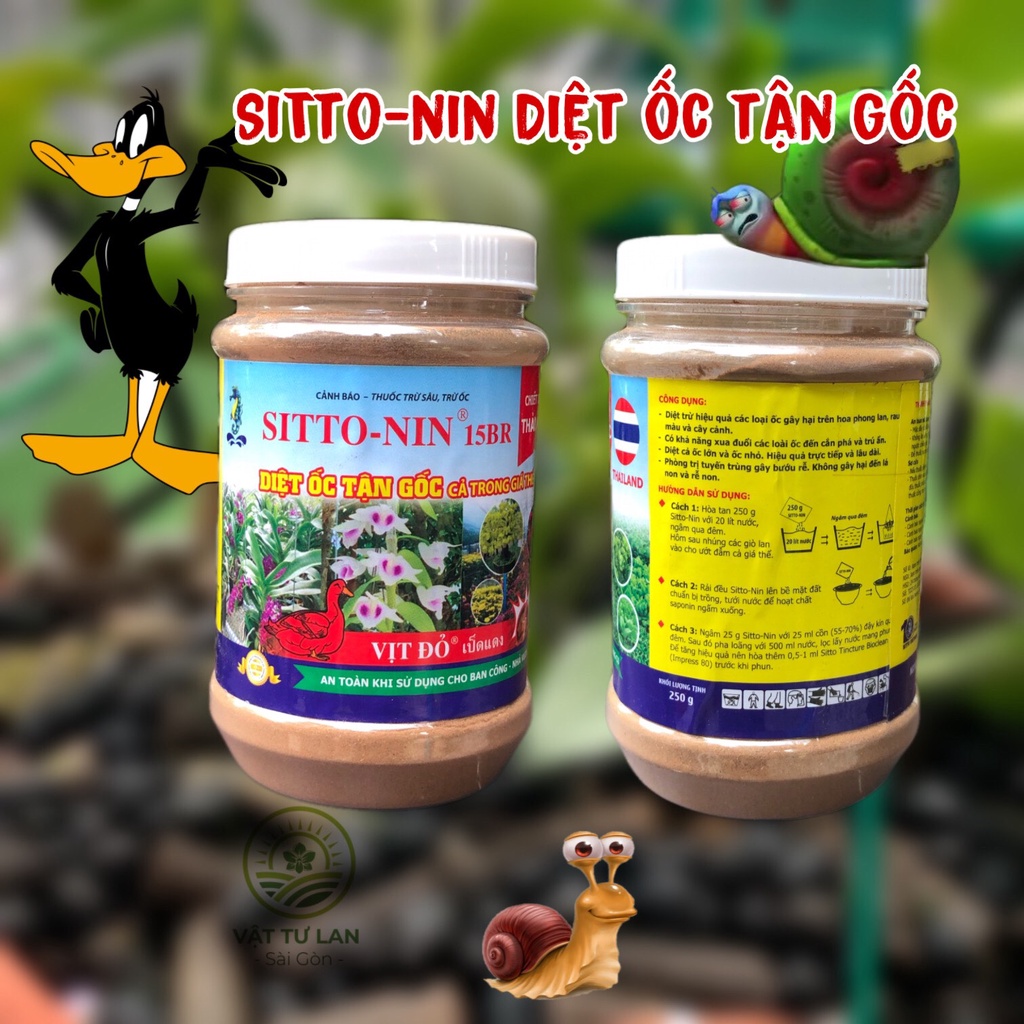 THẢO MỘC DIỆT ỐC TẬN GỐC CẢ TRONG GIÁ THỂ SITTO - NIN - 250g