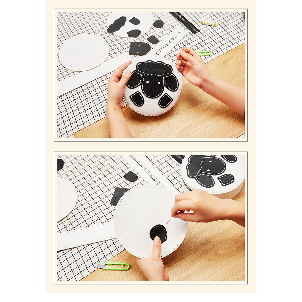 Set Nguyên Liệu Làm Túi Handmade Túi Hình Cừu Cute Ngộ Nghĩnh