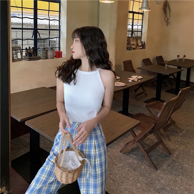 Áo yếm nhiều màu họa tiết kẻ ô phong cách hàn quốc xuân hè 2022 - Uri116 | BigBuy360 - bigbuy360.vn