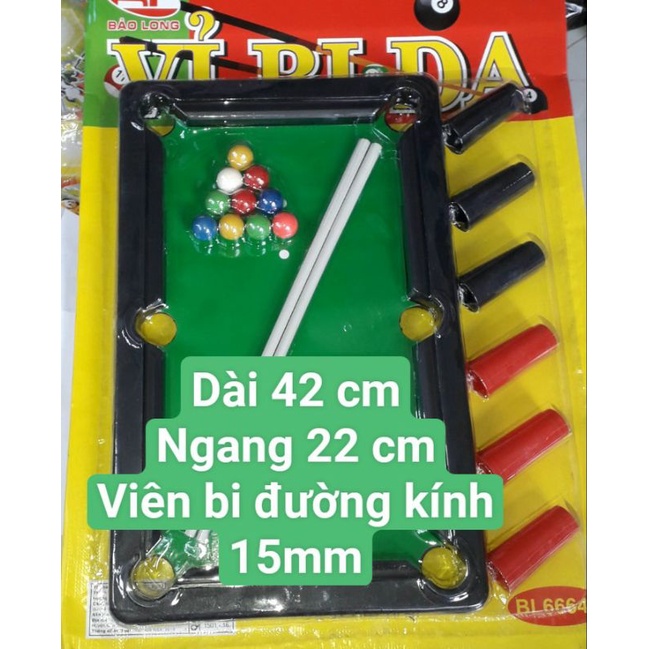 Bàn bida lổ có chân bằng nhựa kích thước 42*22cm