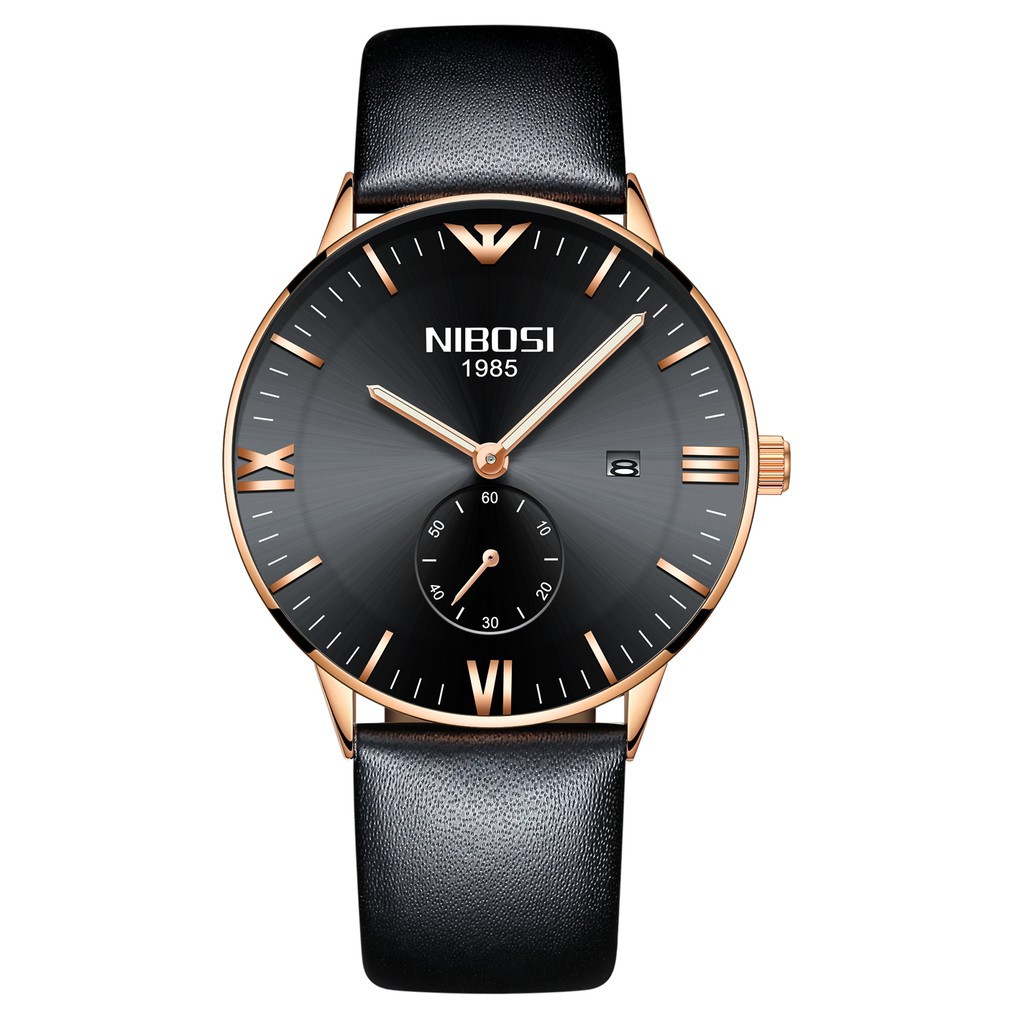 ĐỒNG HỒ NAM NIBOSI 2308 (1985) - (FULL BOX) CHÍNH HÃNG, DÂY DA, KÍM RỐN, SIÊU CHỐNG NƯỚC VÀ CHỐNG XƯỚC Bán lẻ giá sỉ