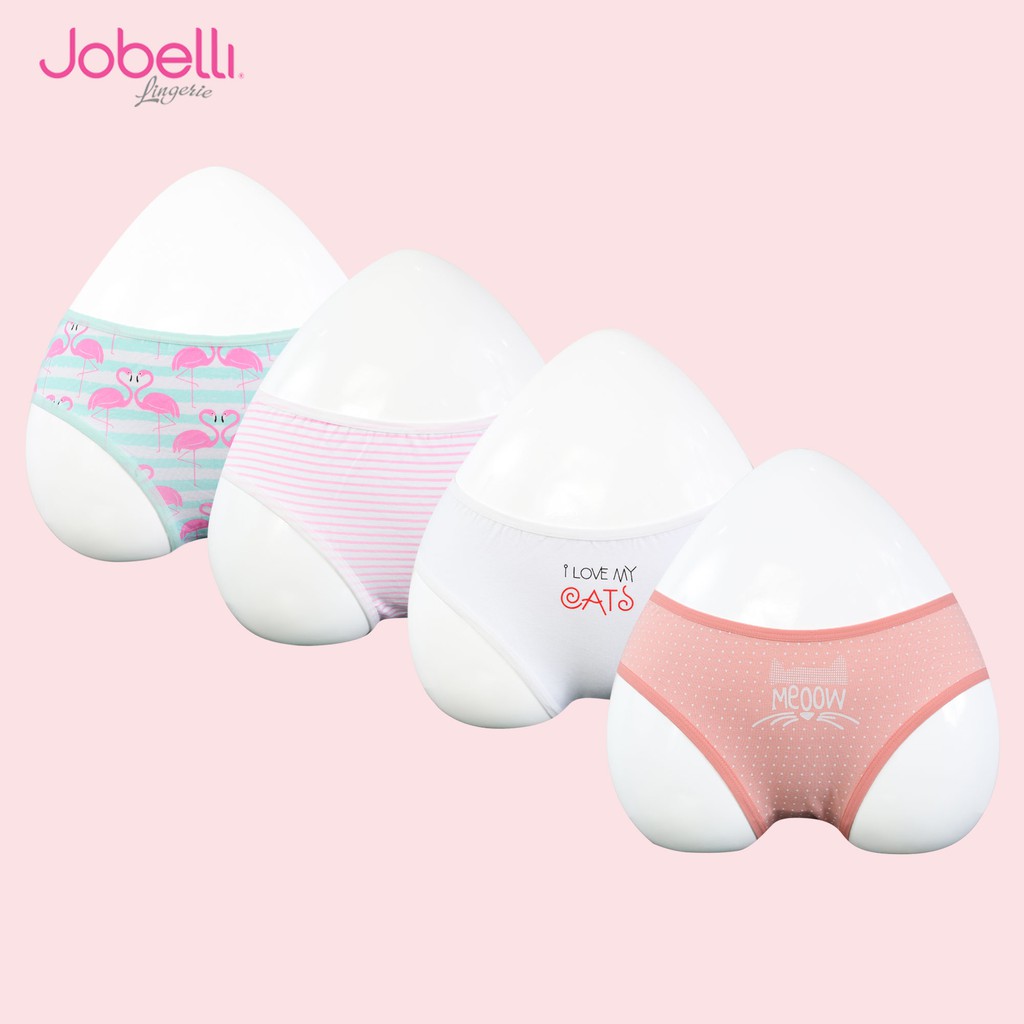 Quần lót nữ họa tiết dễ thương JOBELLI [Combo 4] BO101