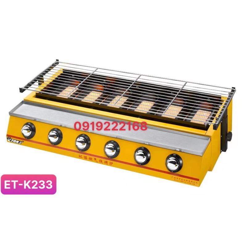 BẾP NƯỚNG GAS BBQ 6 THANH ET-K233