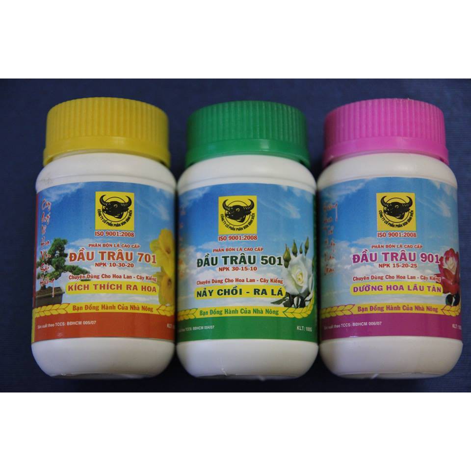 Phân bón lá đầu trâu( Combo 3 lọ phân bón lá đầu trâu cao cấp)