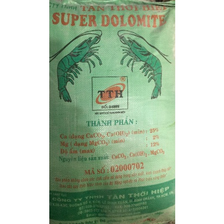 10 Kg Super Dolomite TTH, Dùng Cho Nuôi Ốc Thương Phẩm, Với Hàm lượng Nguyên tố Vi lượng Cao