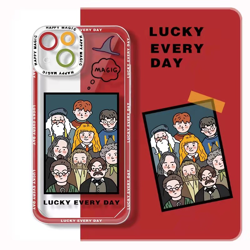 Ốp Điện Thoại Tpu Mềm Trong Suốt Hình Harry Potter Cho iPhone 13 13pro 13prm 11 7Plus 8Plus Xr XS 13 12 Pro Max