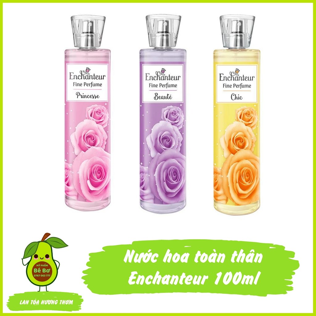 Nước hoa toàn thân Enchanteur 100ml - Nước hoa thơm lâu Enchanteur Chic Beuaty Princesse