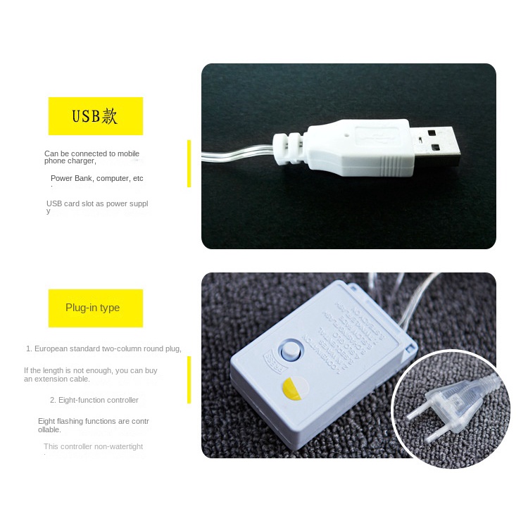 Dây Đèn LED Hình Lát Chanh Trang Trí Phòng