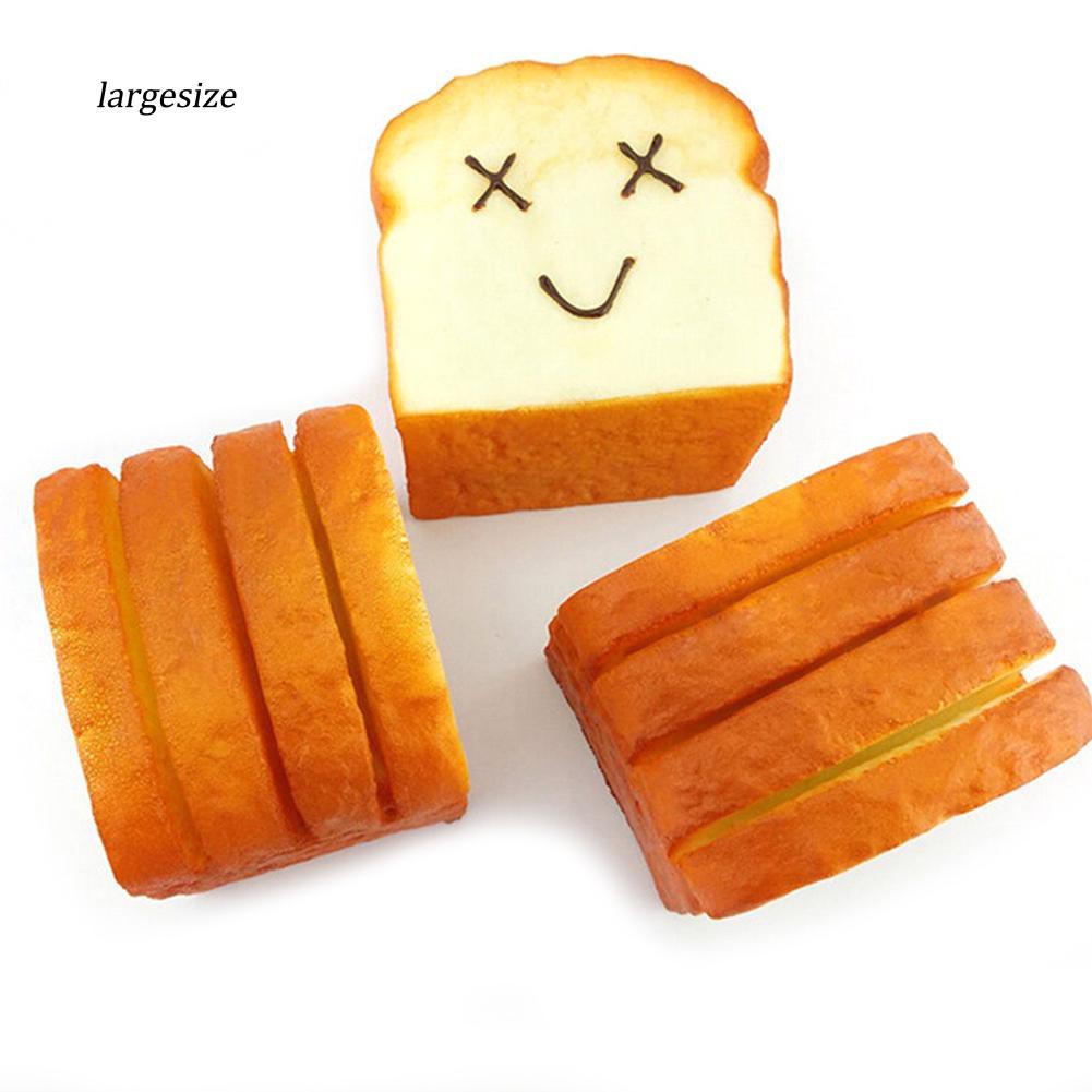 Toast Bread Squishy Expression Card Cellphone Holder Hand Pillow Stress Reliever