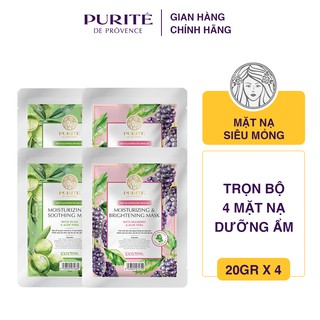 Combo 4 Mặt Nạ Purité Dịu Da Và Sáng Da