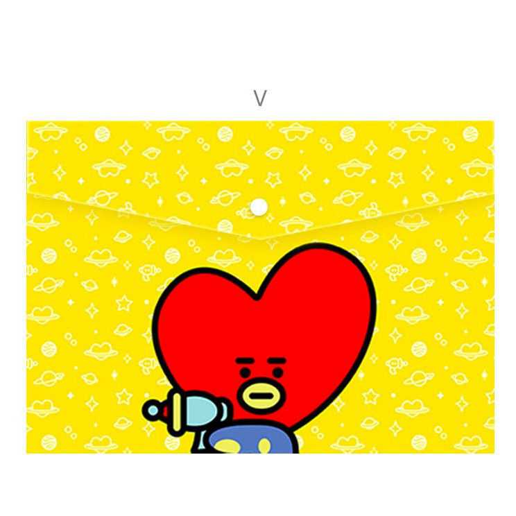 BÌA KẸP HỒ SƠ BT21 KOYA KOOKIE TATA RJ MANG CHIMMY SHOOKY