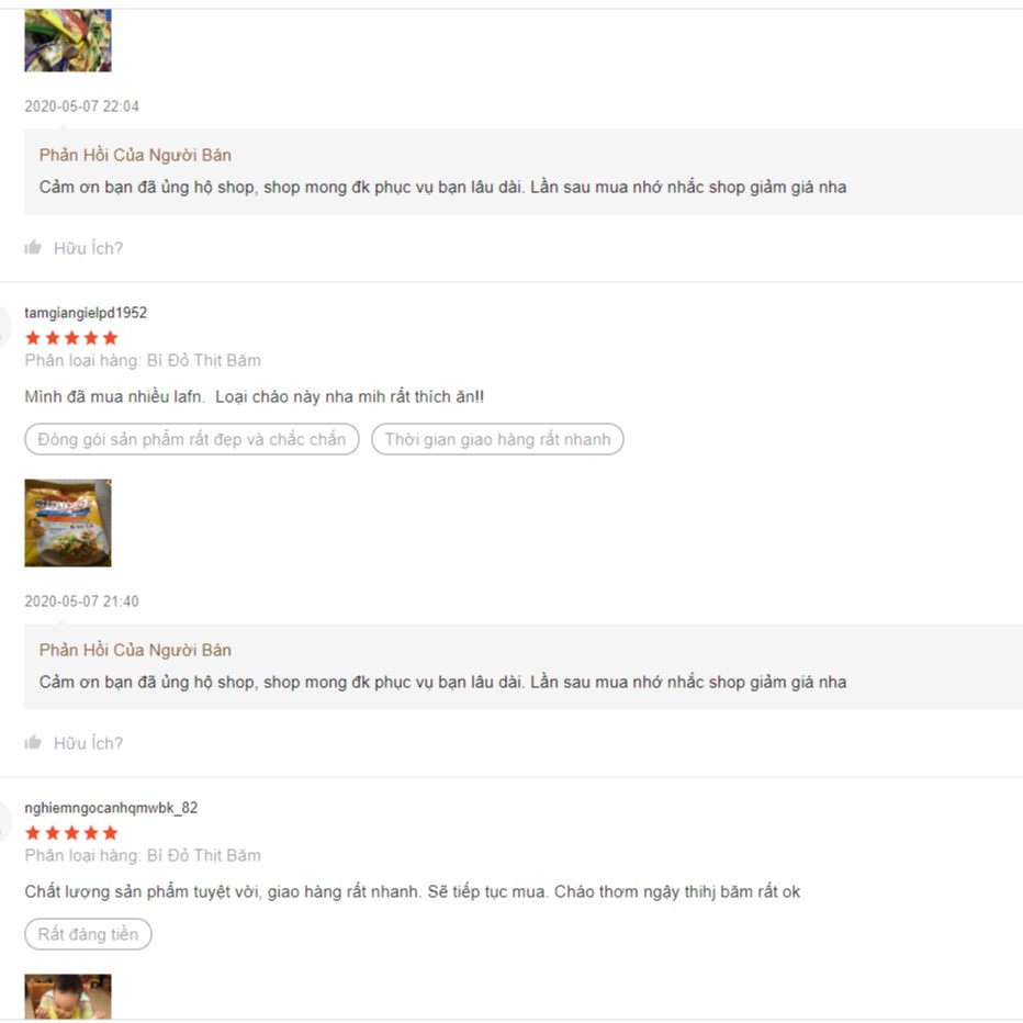 Gói cháo Bí Đỏ Alpha vị thịt bằm-  1 thùng 30 gói date mới nhất