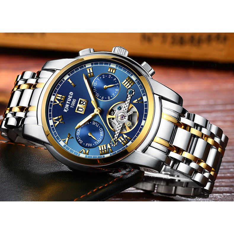 Đồng Hồ Cơ Nam KINYUED JYD-J014 Chính Hãng 100% FULL BOX Chạy Đủ 5 Kim | BigBuy360 - bigbuy360.vn