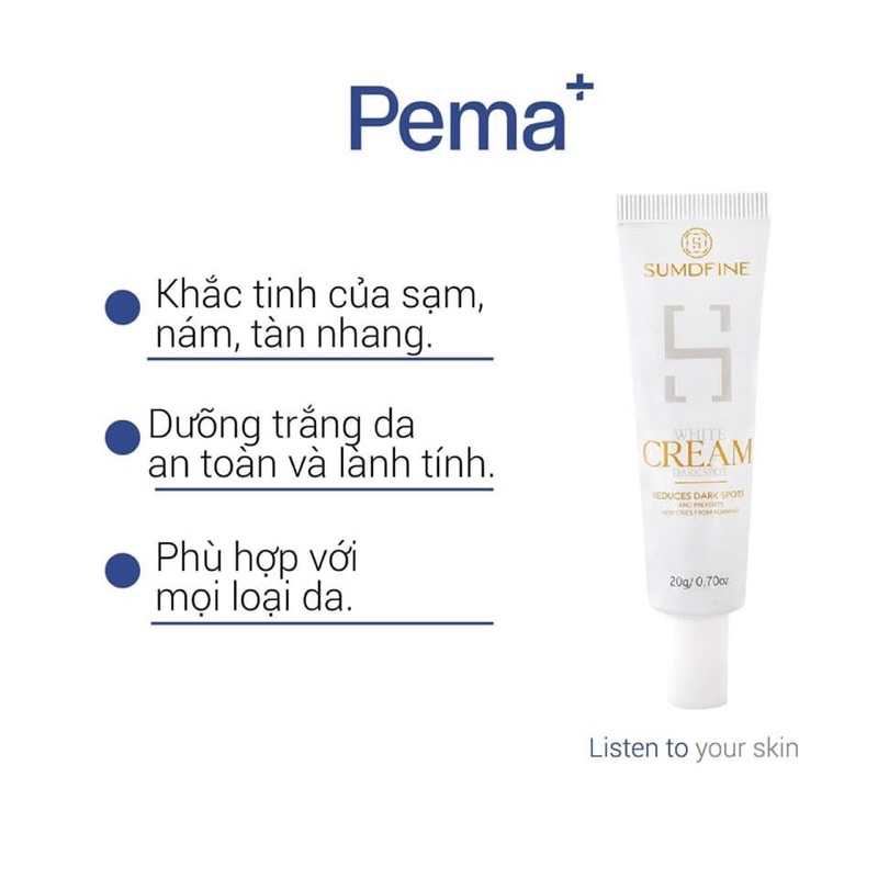 Kem Mờ Nám Trắng Da Sumdfine White Cream