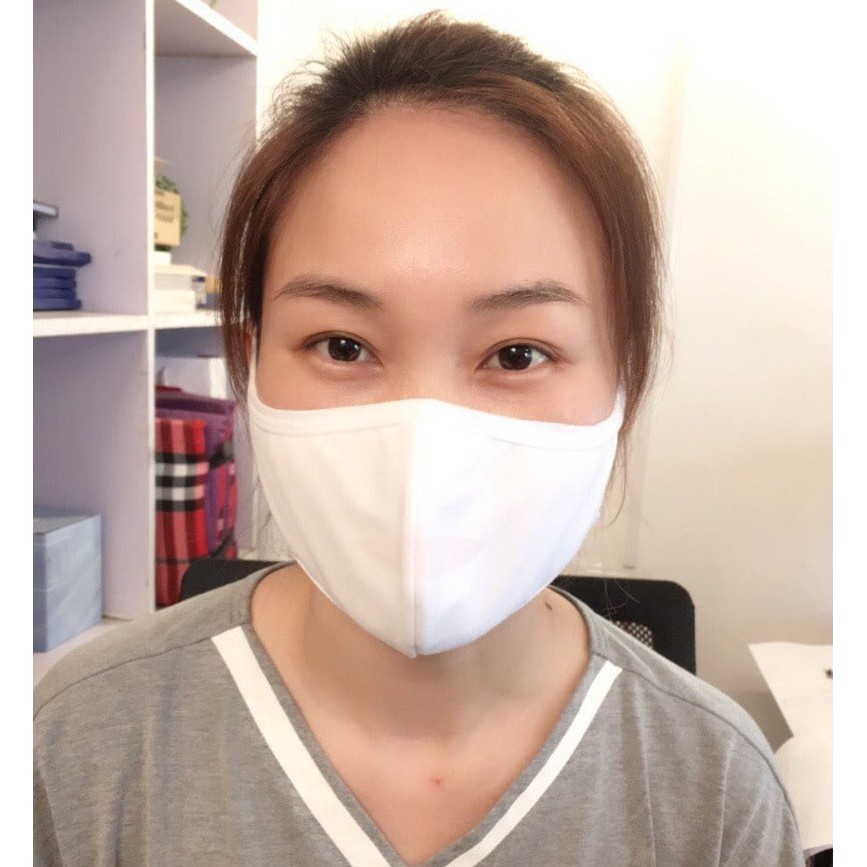 Khẩu trang vải kháng khuẩn 3 lớp Eco Mask (1 cái) sử dụng được 30 lần