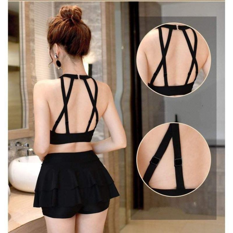 Set yếm bơi Nữ 🥳 Quần giả váy 🥳 | BigBuy360 - bigbuy360.vn