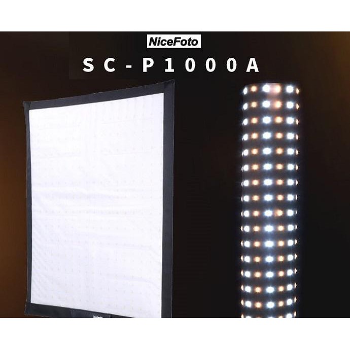 Bộ 2 đèn led cuộn 200w NiceFoto SCP1000A 3200K – 5600K