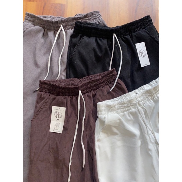 Quần nhung tăm unisex nhiều màu lưng thun chất đẹp