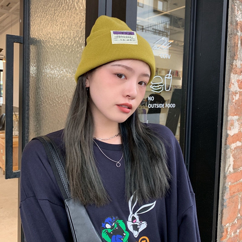 Mũ Len Màu Sắc Kẹo Ngọt Độ Bảo Vệ Tai Phong Cách Nhật Bản