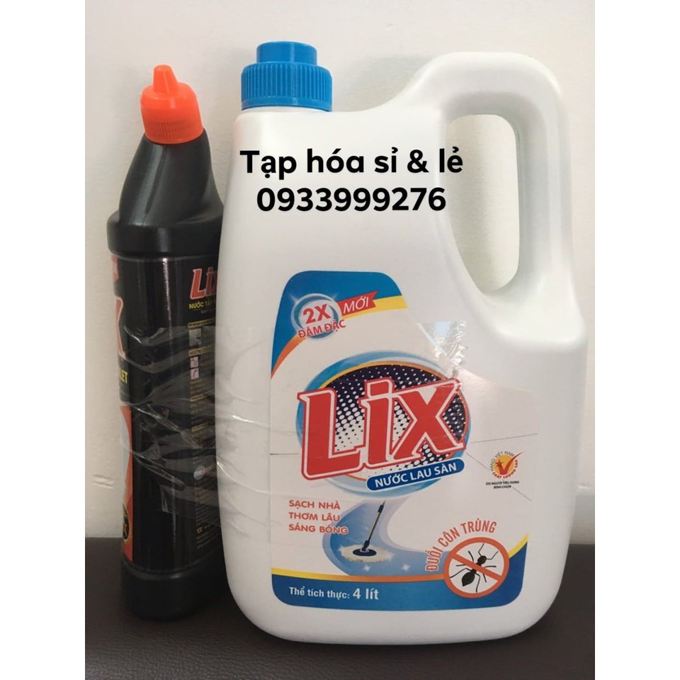 Can lau sàn lix đuổi côn trùng 3.6 lít tặng kèm chai rửa chén 392ml