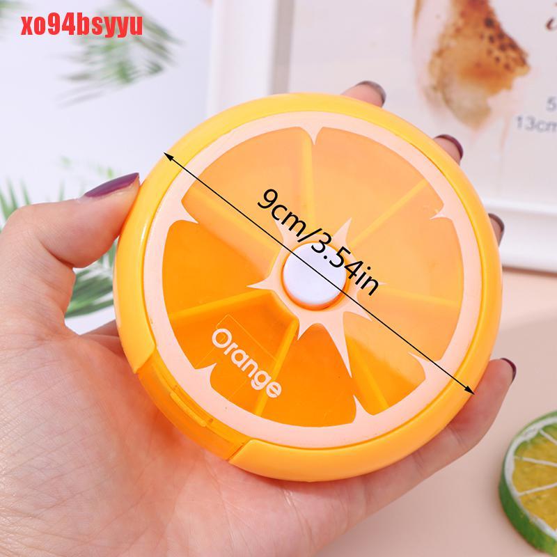 1 Hộp Đựng Thuốc Hình Tròn Xoay Được Tiện Lợi Du Lịch 94bsyyyu