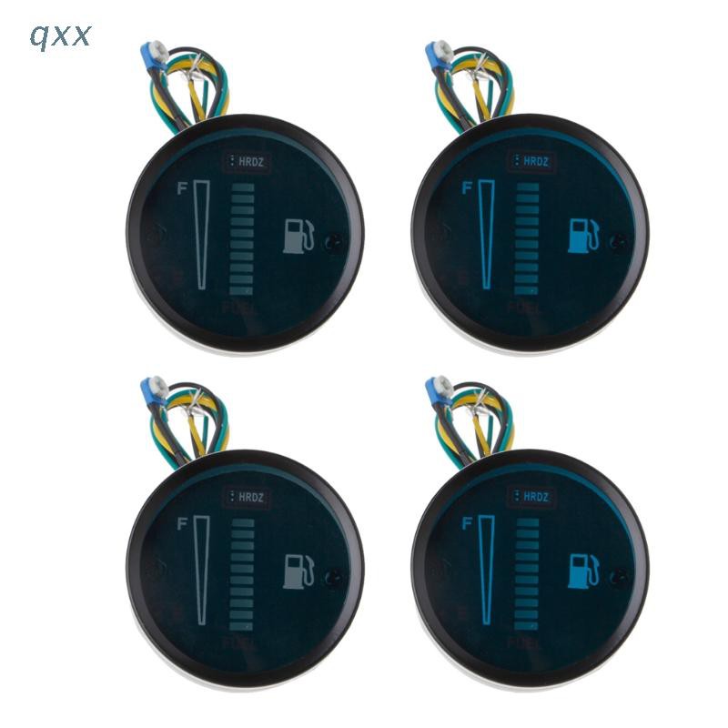 Đồng Hồ Đo Mức Nhiên Liệu 8 Đèn Led 12v 2 "52Mm Cho Xe Máy