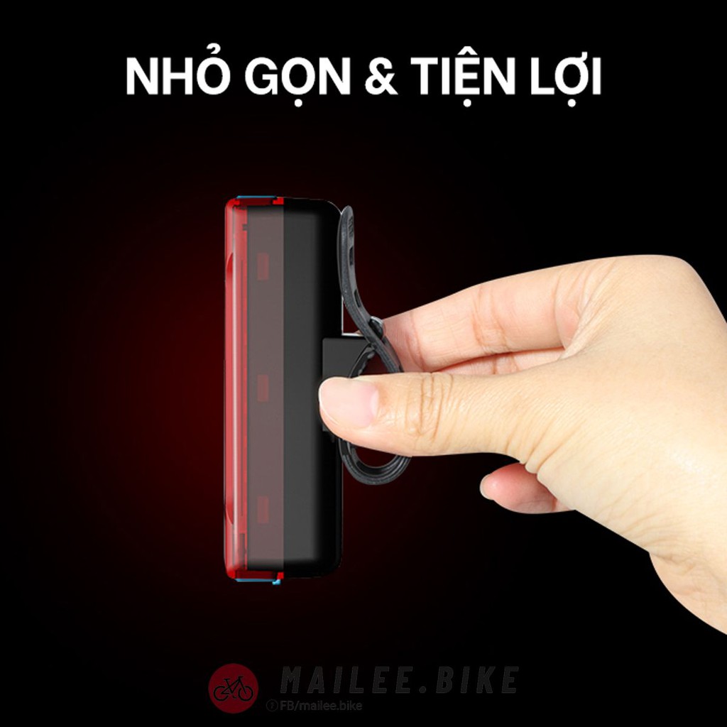 Đèn Hậu Cảnh Báo Xe Đạp Đèn Đuôi Xe Đạp Siêu Sáng Chống Nước Sạc Điện Usb Siêu Bền Cao Cấp Với 6 Chế Độ Sáng