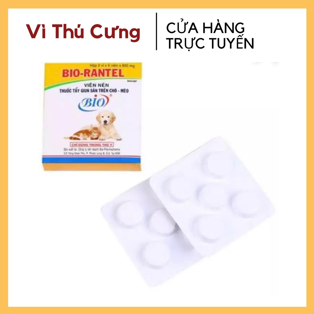 sổ giun bio chó mèo