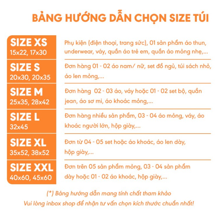 Túi đóng gói hàng, Túi ship COD chuyển phát nhanh niêm phong có keo tự dính SmartBox Size 38x52