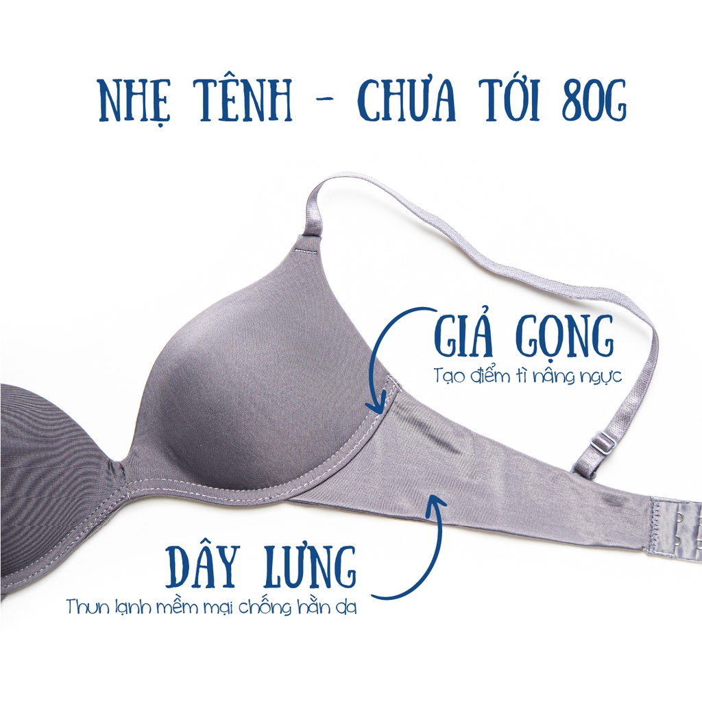 Áo ngực tàng hình thun lạnh không gọng nâng ngực thoải mái By BECHIPI AL2007