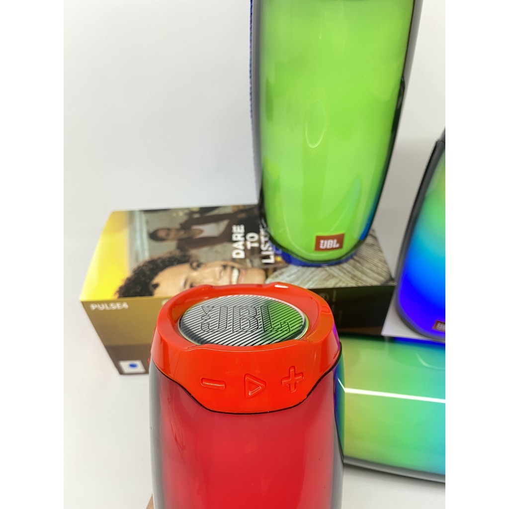 Loa bluetooth Pulse 4, siêu bass, đèn nháy theo nhạc. 3 màu: Đỏ - Đen - Xanh. Bảo hành 6 tháng lỗi 1 đổi 1
