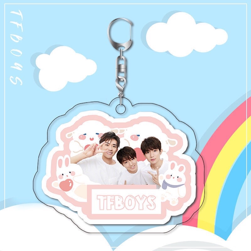Móc khoá nhựa acrylic TFBOYS mẫu mới