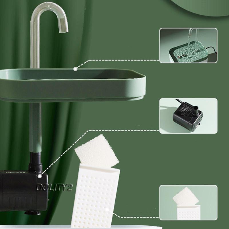 [Dolity2] Đài Phun Nước Uống Tự Động Yên Tĩnh 1.5L Cho Mèo