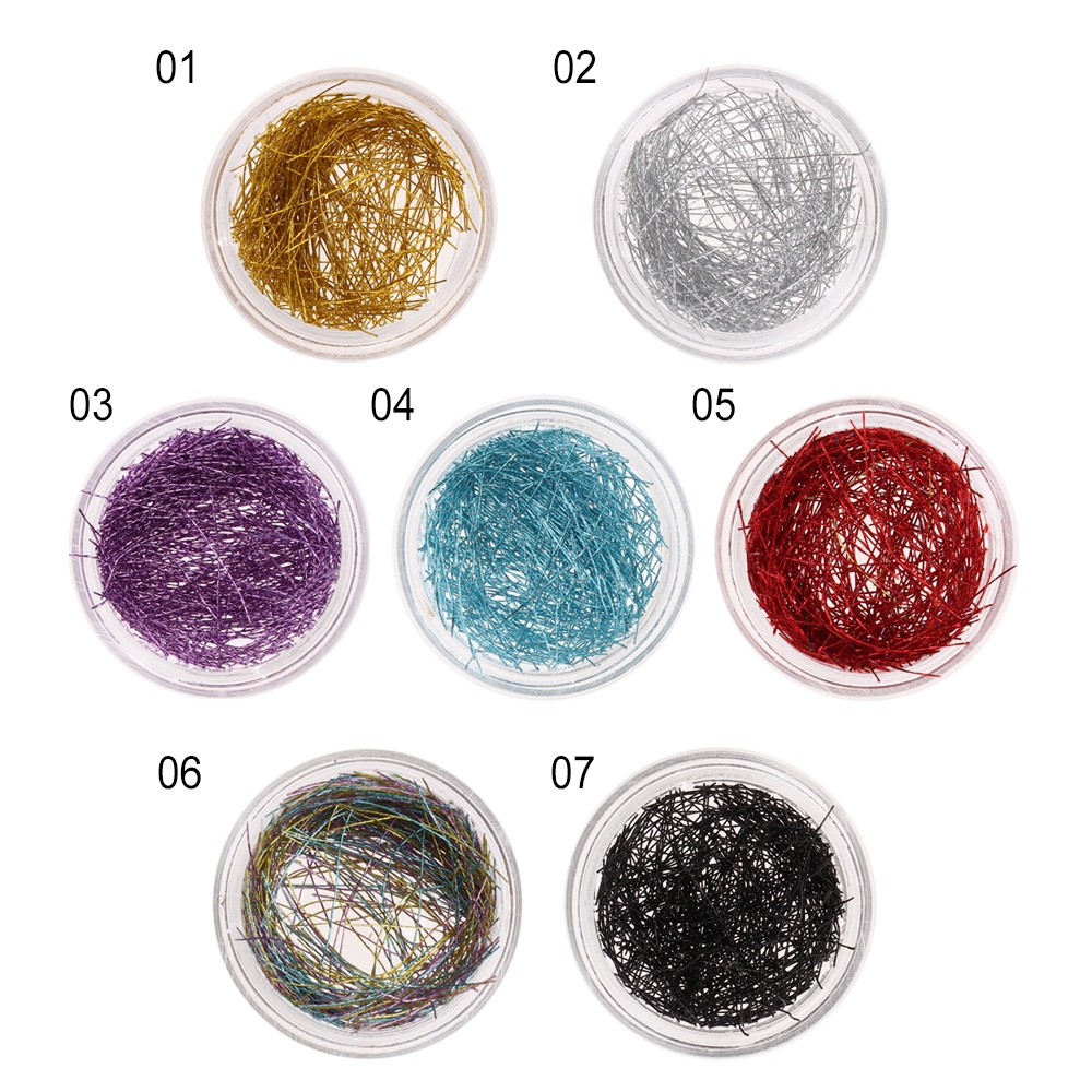 Sợi kim tuyến lấp lánh trang trí móng tay