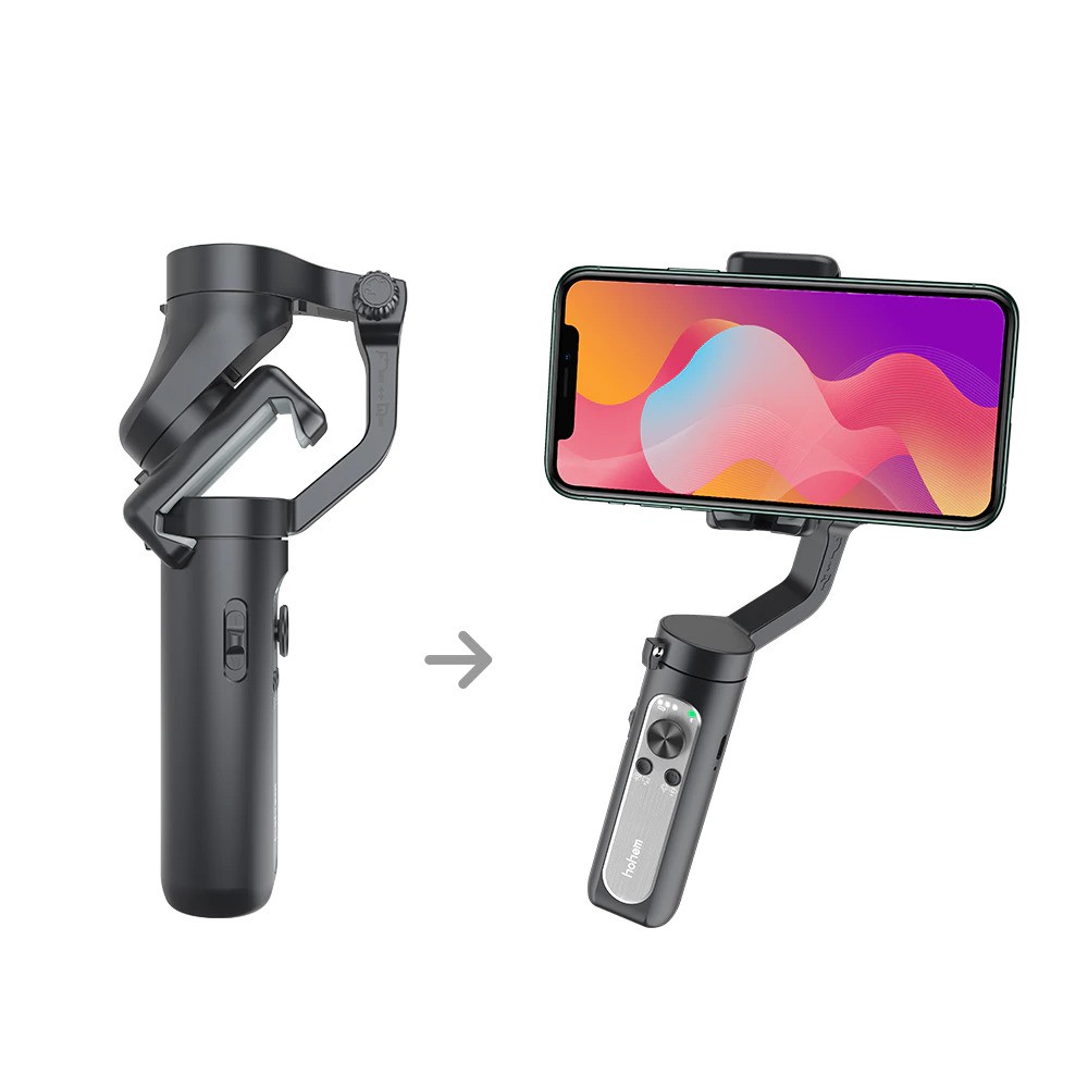 Tay cầm chống rung Gimbal Hohem iSteady X cho điện thoại hỗ trợ quay phim, chụp ảnh chuyên nghiệp - Hàng chính hãng