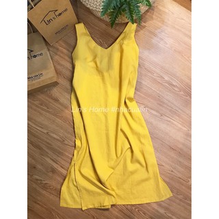 D075 - ĐẦM LINEN SUÔNG ĐẶT MAY THEO MÀU