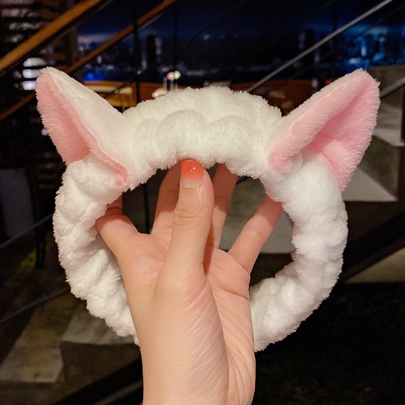 Băng đô nữ rửa mặt cute dễ thương tai mèo Hàn Quốc HYTACO BĐ05