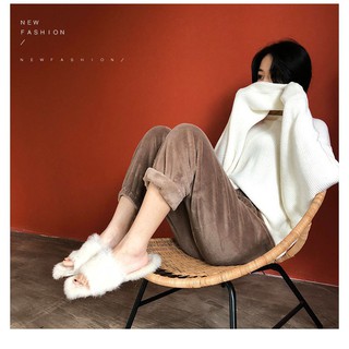 Quần nữ lông cừu mềm, siêu ấm hãng dstudio-theshe