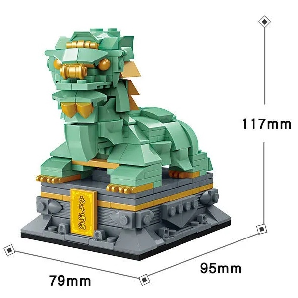 Bộ Đồ Chơi Lắp Ráp Hình Chú Voi Phong Cách Trung Hoa Cho Bé