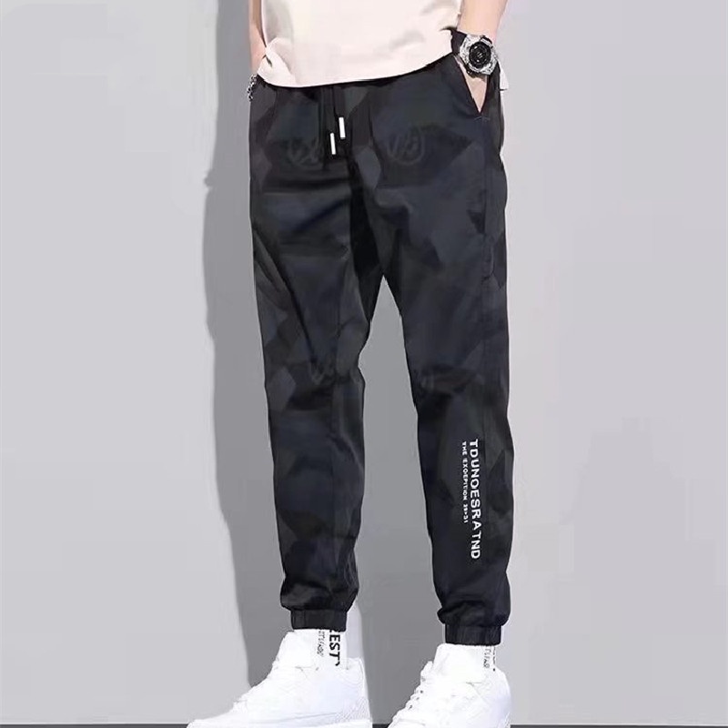 Quần ống rộng Họa Tiết Rằn Ri Thời Trang Dành Cho Nam