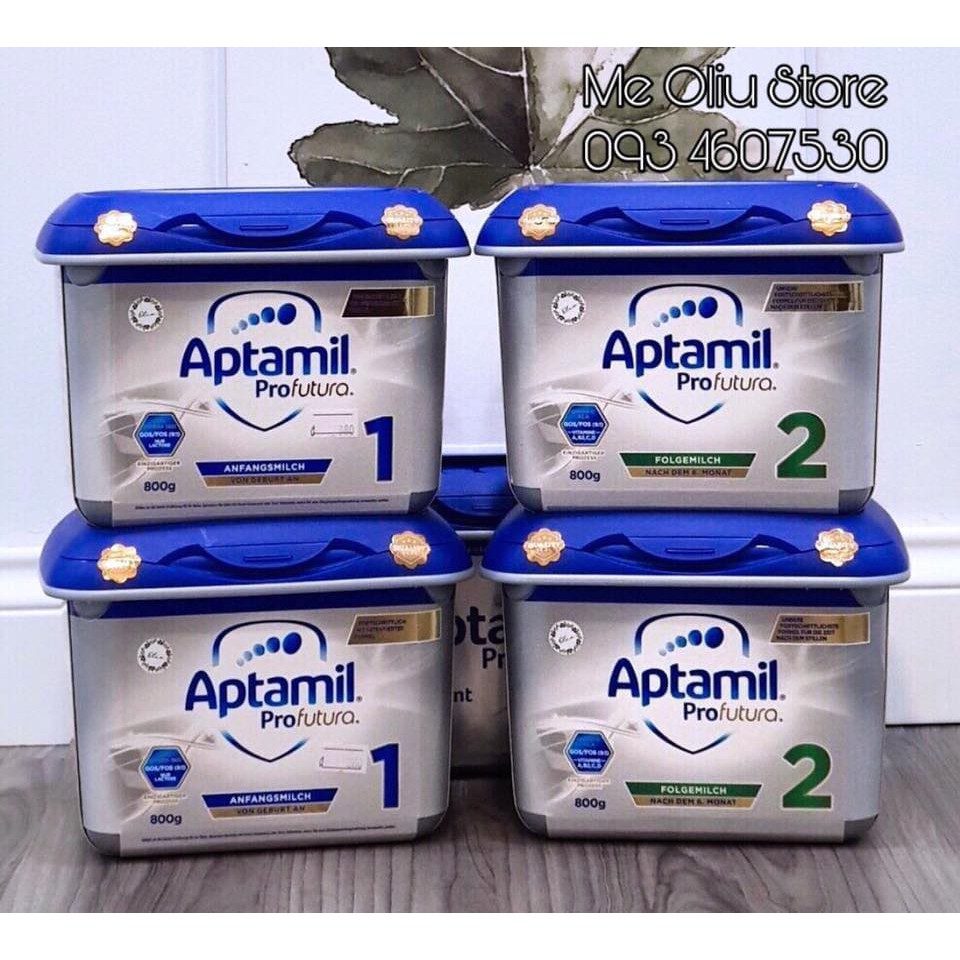 Sữa Aptamil Profutura bạc lùn 800g (nội địa Đức) - Hàng air xách tay đủ số 1 và 2