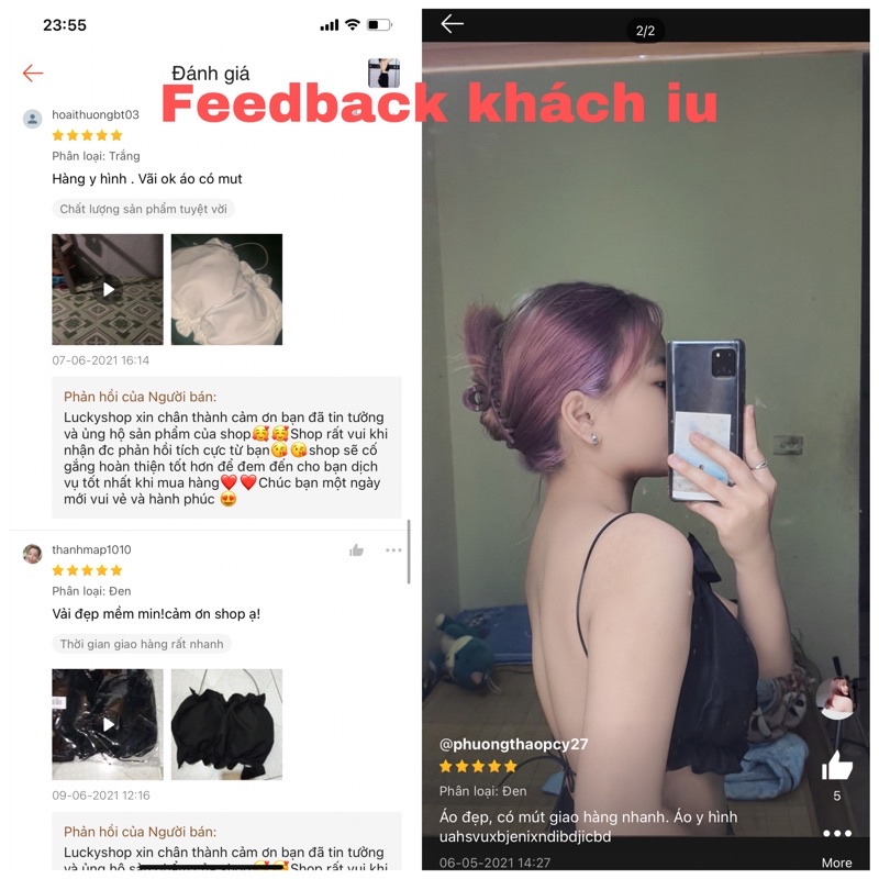 [XẢ KHO 3 NGÀY] Áo yếm hở lưng hai dây có mút ngực sexy