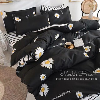 [VẢI SIÊU ĐẸP] BỘ CHĂN GA GỐI COTON POLY MẪU BÔNG CÚC HOT TREND 2020