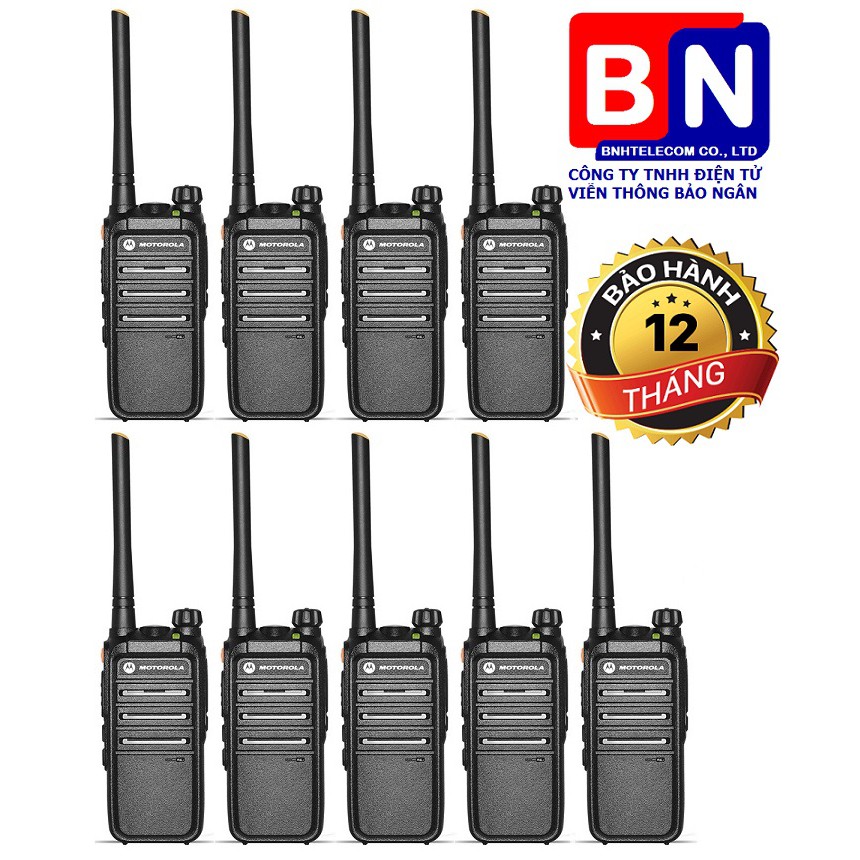 Bộ 9 Máy Bộ đàm Motorola CP-318 + 9 Tai Nghe Dây Xoắn Cao Cấp CP318