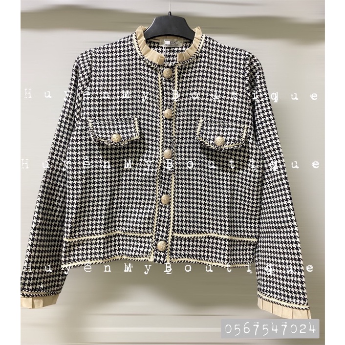 [Video Cận Chất ] Áo khoác dạ tweed 2 lớp, khoác dạ nữ hàng quảng châu loại 1 | BigBuy360 - bigbuy360.vn