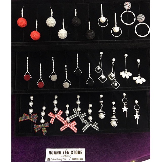 Combo sỉ 70 đôi khuyên tai