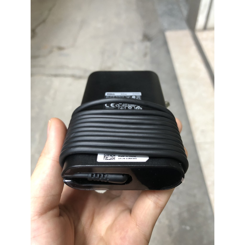 Sạc laptop Dell oval 19.5V-3.34A 65W bản gốc bóc máy