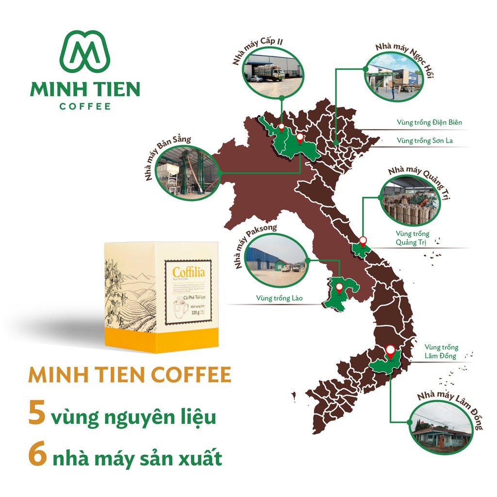 [MUA 2 TẶNG 1]Cà phê túi lọc Coffila 120g (10 gói x12g) | BigBuy360 - bigbuy360.vn