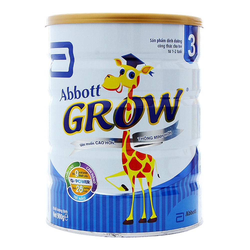 [CHÍNH HÃNG] Sữa Bột Abbott Grow 3 - Hộp 900g